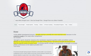 australianfootballstrengthcoach.com.au screenshot
