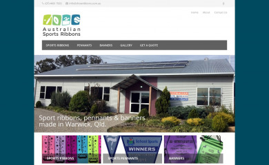 australiansportsribbons.com.au screenshot