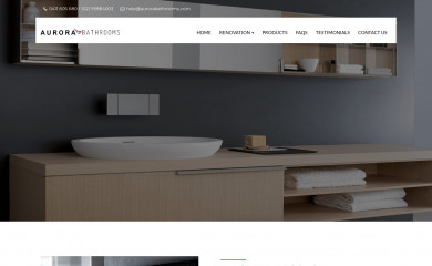 aurorabathrooms.com screenshot