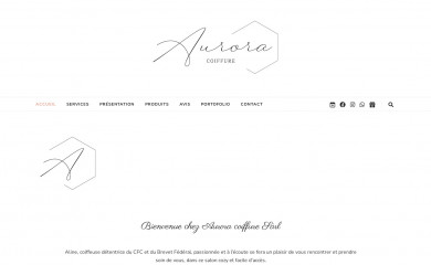 auroracoiffure.ch screenshot