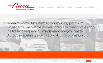 aurabus.pl screenshot