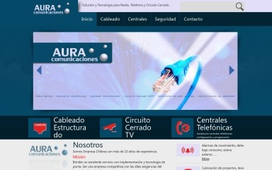 auracomunicaciones.cl screenshot