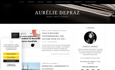 aureliedepraz.com screenshot
