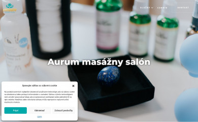 aurummasaznysalon.sk screenshot