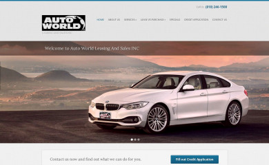 autoworldleasingandsales.com screenshot