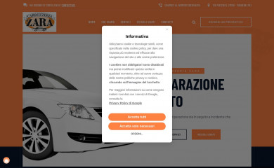 autocarrozzeriazara.it screenshot