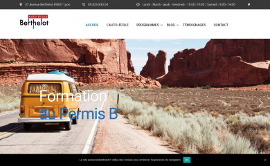 autoecoleberthelot.fr screenshot