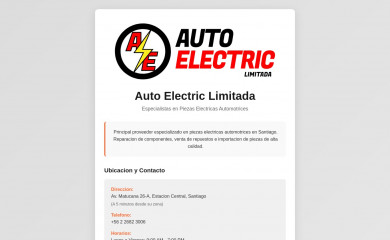 autoelectricltda.cl screenshot