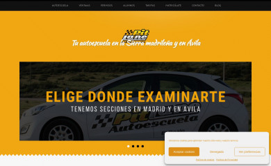 autoescuelapitlane.com screenshot