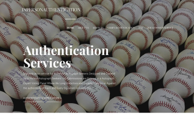 autographauthentication.net screenshot