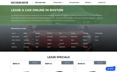 autoleasingboston.com screenshot