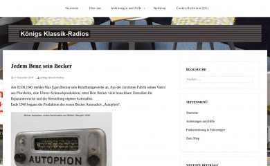 autoradiomuseum.de screenshot