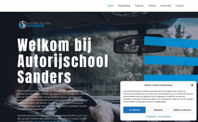 autorijschoolsanders.nl screenshot