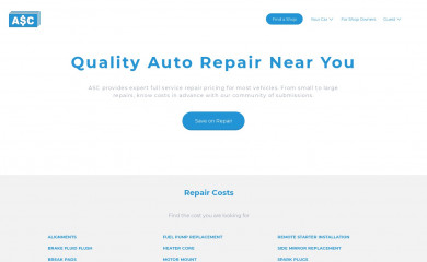 autoservicecosts.com screenshot
