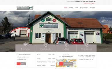 autoservishp.cz screenshot