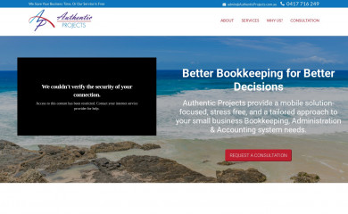 authenticprojects.com.au screenshot