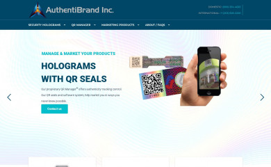 authentibrand.com screenshot