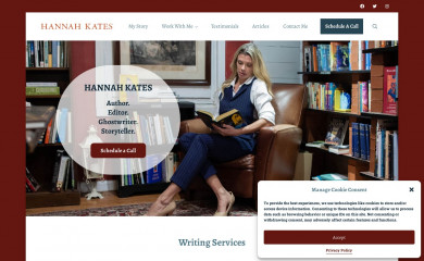 authorhannahkates.com screenshot