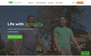autismsociety-nc.org screenshot