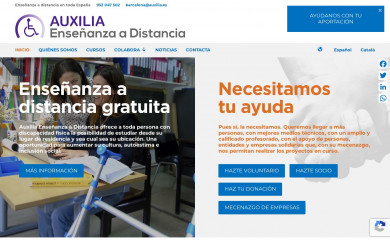 auxiliaformacion.es screenshot
