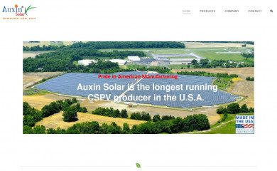 auxinsolar.com screenshot