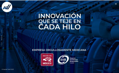 avantetextil.com.mx screenshot