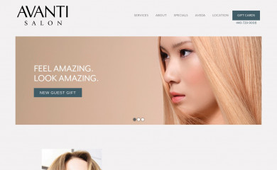 avantisalon.com screenshot