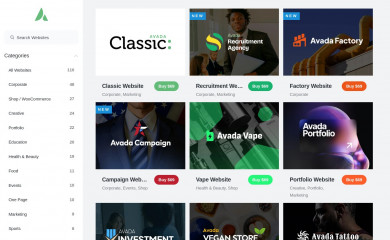 http://avada.theme-fusion.com/ screenshot