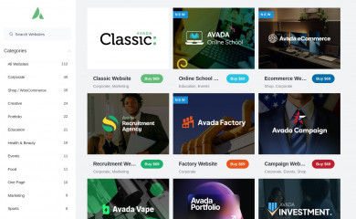 https://avada.theme-fusion.com/ screenshot