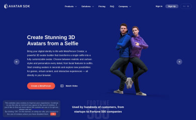 avatarsdk.com screenshot
