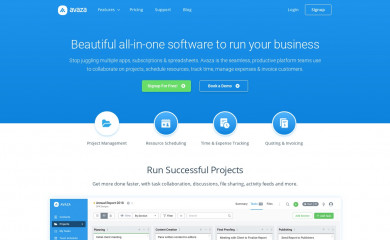 avaza.com screenshot