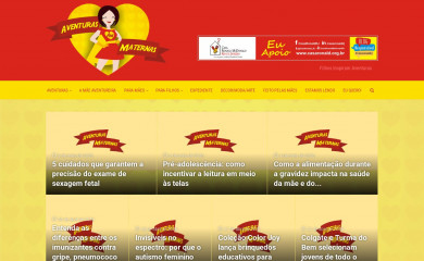 aventurasmaternas.com.br screenshot