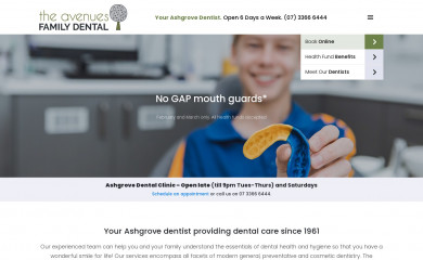 avenuesfamilydental.com.au screenshot