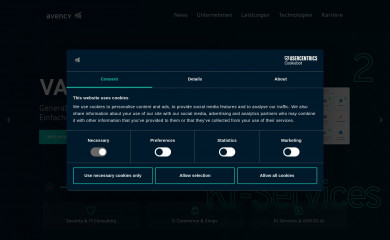 https://www.avency.de screenshot