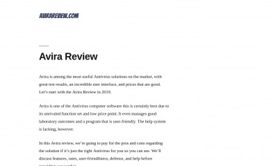 avirareview.com screenshot