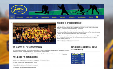 avonhockey.co.nz screenshot