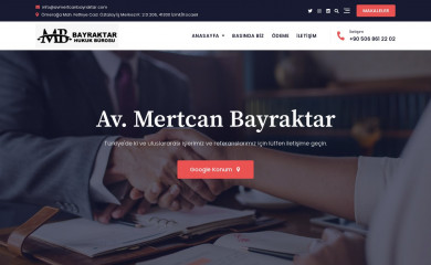 avmertcanbayraktar.com screenshot