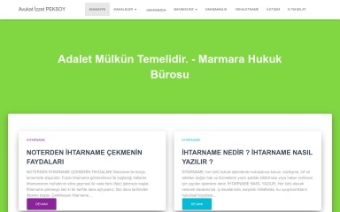 avukatizzetpeksoy.com screenshot