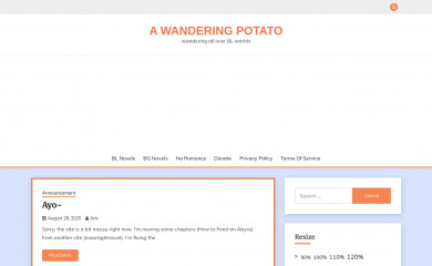 awanderingpotato.com screenshot