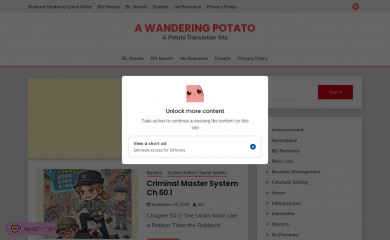awanderingpotato.com screenshot