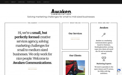 awaken-comms.co.uk screenshot