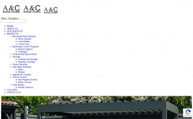 awningsandcanopies.co.uk screenshot