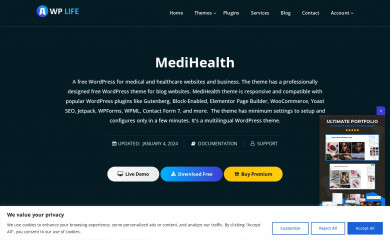 https://awplife.com/wordpress-free-theme/medihealth/ screenshot