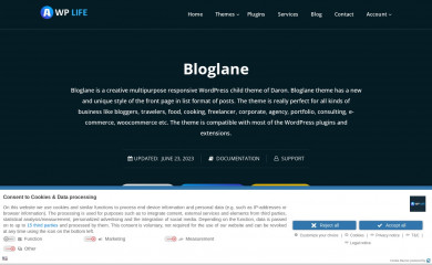 Bloglane screenshot
