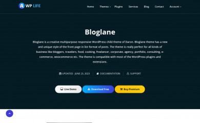 Bloglane screenshot