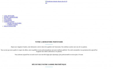 axeldentaire.fr screenshot