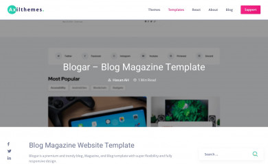 Blogar screenshot