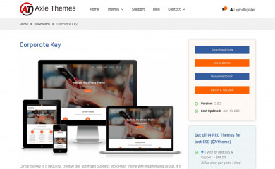 https://axlethemes.com/wordpress-themes/corporate-key/ screenshot