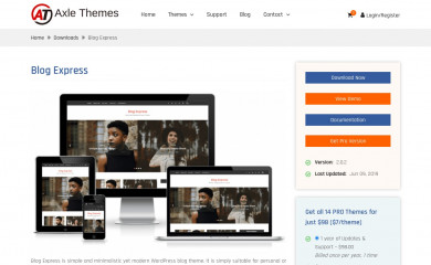 Blog Express screenshot