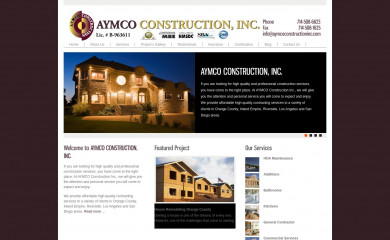 aymcoconstructioninc.com screenshot